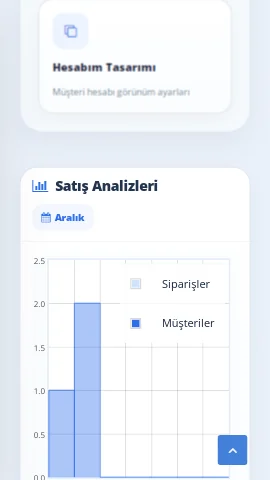 Satış analizleri mobil