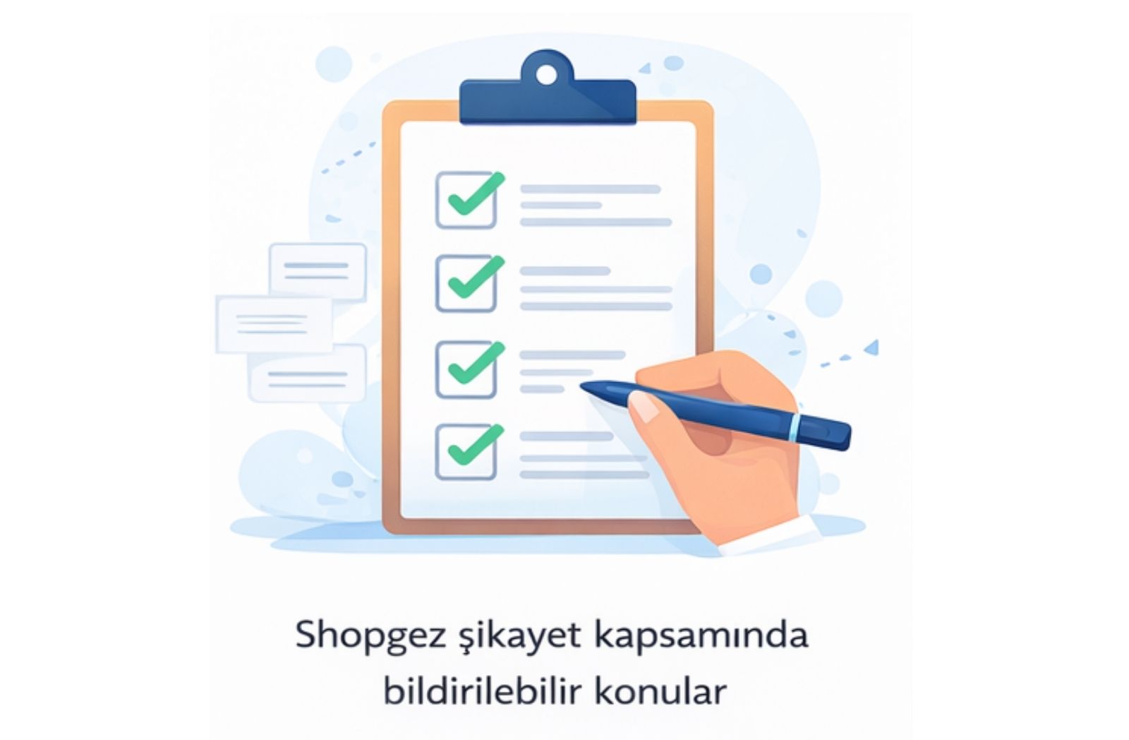 Destek sistemi kapsamında bildirilebilecek konular