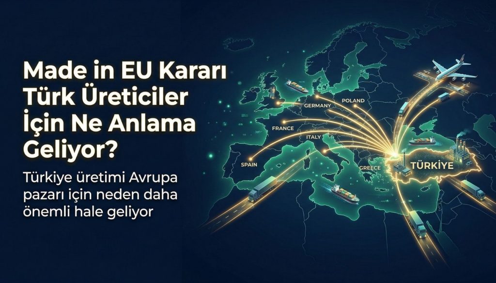 Made in EU kararı Türk üreticiler için ne anlama geliyor